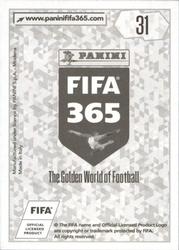 2018 Panini FIFA 365 Stickers #31 Paolo Goltz Back