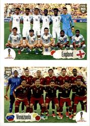 2018 Panini FIFA 365 Stickers #124a / 124b FIFA U20 World Cup 2017 - England / Venezuela Front