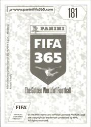 2018 Panini FIFA 365 Stickers #181 Lucas Digne Back