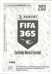 2018 Panini FIFA 365 Stickers #203 Luka Modrić Back