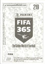 2018 Panini FIFA 365 Stickers #219 Terence Kongolo Back