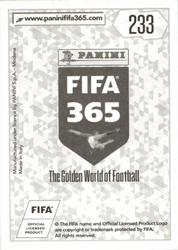 2018 Panini FIFA 365 Stickers #233 Paris Saint-Germain Shirt Back