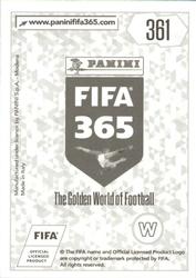 2018 Panini FIFA 365 Stickers #361 Dries Mertens Back