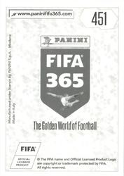 2018 Panini FIFA 365 Stickers #451 Andrija Živković Back