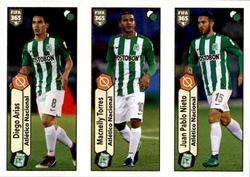 2018 Panini FIFA 365 Stickers #517a/517b/517c Diego Arias / Macnelly Torres / Juan Pablo Nieto Front