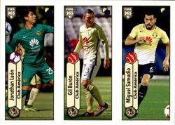 2018 Panini FIFA 365 Stickers #520a/520b/520c Jonathan León / Gil Burón / Miguel Samudio Front