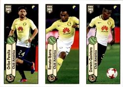 2018 Panini FIFA 365 Stickers #523a/523b/523c Oribe Peralta / Renato Ibarra / Darwin Quintero Front
