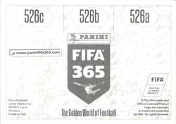 2018 Panini FIFA 365 Stickers #526a/526b/526c Choi Chulsoon / Kim Youngchan / Shin Hyungmin Back