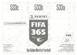 2018 Panini FIFA 365 Stickers #533a/533b/533c Anthony Laffor / Leonardo Castro / Khama Billiat Back