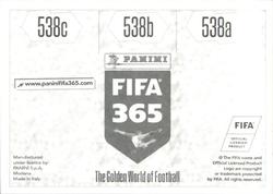 2018 Panini FIFA 365 Stickers #538a/538b/538c Mario Bilen / Ryan De Vries / Emiliano Tade Back