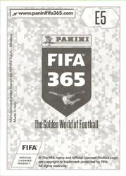 2018 Panini FIFA 365 Stickers - E Stickers #E5 Naldo Back