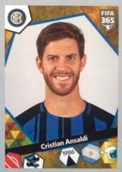 2018 Panini FIFA 365 Stickers - E Stickers #E28 Cristian Ansaldi Front