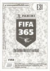 2018 Panini FIFA 365 Stickers - E Stickers #E31 Borja Valero Back