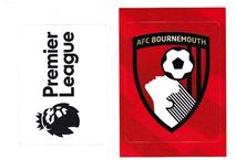 2018-19 Panini Tabloid Premier League 2019 #112a-112b Premier League Logo / AFC Bournemouth Logo Front