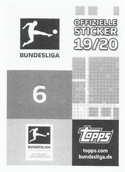 2019-20 Topps Bundesliga Offizielle Sticker #6 Stephan Lichtsteiner Back