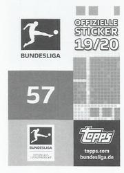 2019-20 Topps Bundesliga Offizielle Sticker #57 Nuri Sahin Back