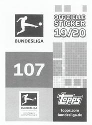 2019-20 Topps Bundesliga Offizielle Sticker #107 Dejan Joveljić Back