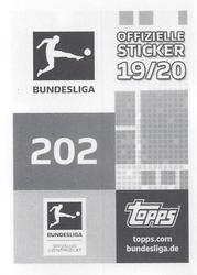 2019-20 Topps Bundesliga Offizielle Sticker #202 Matthias Ginter Back