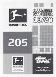 2019-20 Topps Bundesliga Offizielle Sticker #205 Christoph Kramer Back