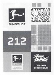 2019-20 Topps Bundesliga Offizielle Sticker #212 Breel Embolo Back