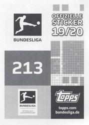 2019-20 Topps Bundesliga Offizielle Sticker #213 Alassane Plea Back