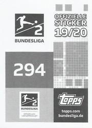 2019-20 Topps Bundesliga Offizielle Sticker #294 VfB Stuttgart Club Badge Back