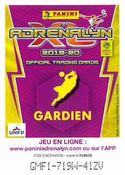 2019-20 Panini Adrenalyn XL Ligue 1 #1 Régis Gurtner Back