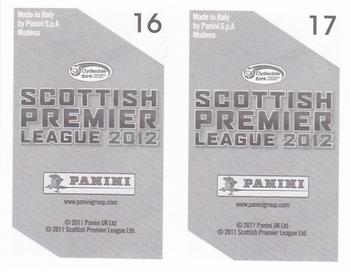 2012 Panini Scottish Premier League Stickers #16 / 17 Fraser Fyvie / Ryan Jack Back