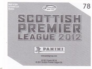 2012 Panini Scottish Premier League Stickers #78 Junior Agogo Back