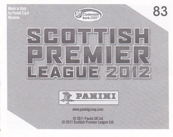 2012 Panini Scottish Premier League Stickers #83 Omar Daley Back