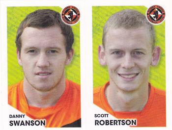 2012 Panini Scottish Premier League Stickers #105 / 106 Scott Robertson / Danny Swanson Front