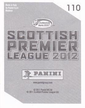 2012 Panini Scottish Premier League Stickers #110 Danny Swanson Back