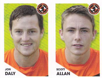 2012 Panini Scottish Premier League Stickers #111 / 112 Scott Allan / Jon Daly Front