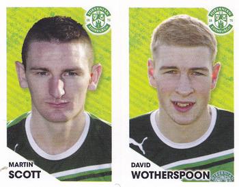 2012 Panini Scottish Premier League Stickers #186 / 187 David Wotherspoon / Martin Scott Front