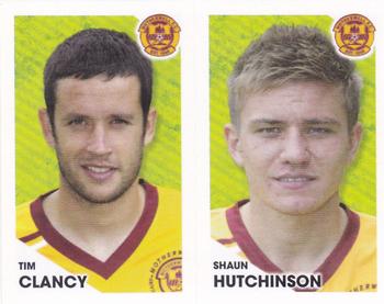 2012 Panini Scottish Premier League Stickers #309 / 310 Shaun Hutchinson / Tim Clancy Front
