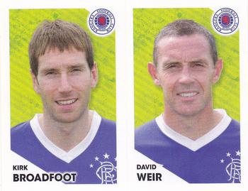 2012 Panini Scottish Premier League Stickers #330 / 331 David Weir / Kirk Broadfoot Front