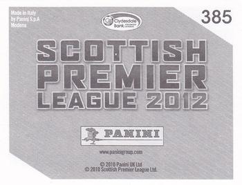 2012 Panini Scottish Premier League Stickers #385 Georgios Samaras / Anthony Stokes Back