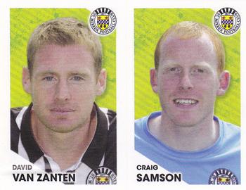 2012 Panini Scottish Premier League Stickers #419 / 420 Craig Samson / David van Zanten Front