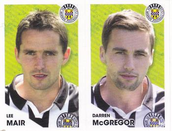 2012 Panini Scottish Premier League Stickers #421 / 422 Darren McGregor / Lee Mair Front
