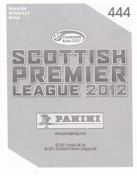 2012 Panini Scottish Premier League Stickers #444 Marc McAusland / Craig Samson Back