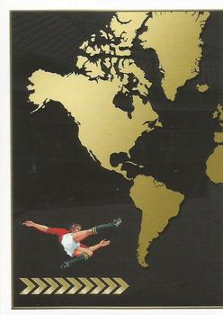 2015-16 Panini FIFA 365 The Golden World of Football Stickers #1 Map Front