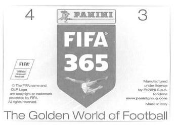 2015-16 Panini FIFA 365 The Golden World of Football Stickers #3 / 4 Hossam Ghaly / Rubens Sambueza Back