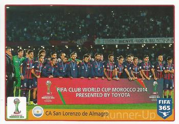 2015-16 Panini FIFA 365 The Golden World of Football Stickers #29 CA San Lorenzo de Almagro Front