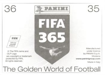 2015-16 Panini FIFA 365 The Golden World of Football Stickers #35 / 36 Austria / Colombia Back