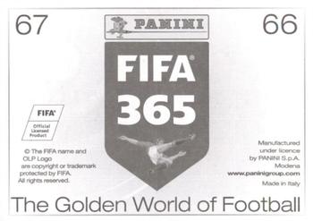 2015-16 Panini FIFA 365 The Golden World of Football Stickers #66 / 67 FIFA Fair Play Award: France / Hyundai Best Young Player Award: Kadeisha Buchanan Back