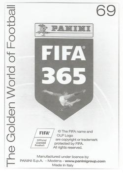 2015-16 Panini FIFA 365 The Golden World of Football Stickers #69 Winner - USA Back