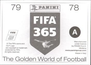 2015-16 Panini FIFA 365 The Golden World of Football Stickers #78 / 79 Nicolás Colazo / César Meli Back