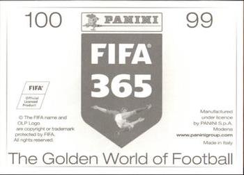 2015-16 Panini FIFA 365 The Golden World of Football Stickers #99 / 100 Carlos Tevez / Andrés Chávez Back