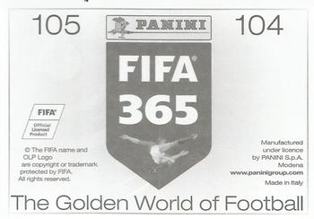 2015-16 Panini FIFA 365 The Golden World of Football Stickers #104 / 105 Ramiro Funes Mori / Gabriel Mercado Back