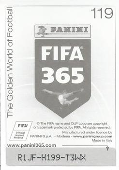 2015-16 Panini FIFA 365 The Golden World of Football Stickers #119 Carlos Sánchez Back